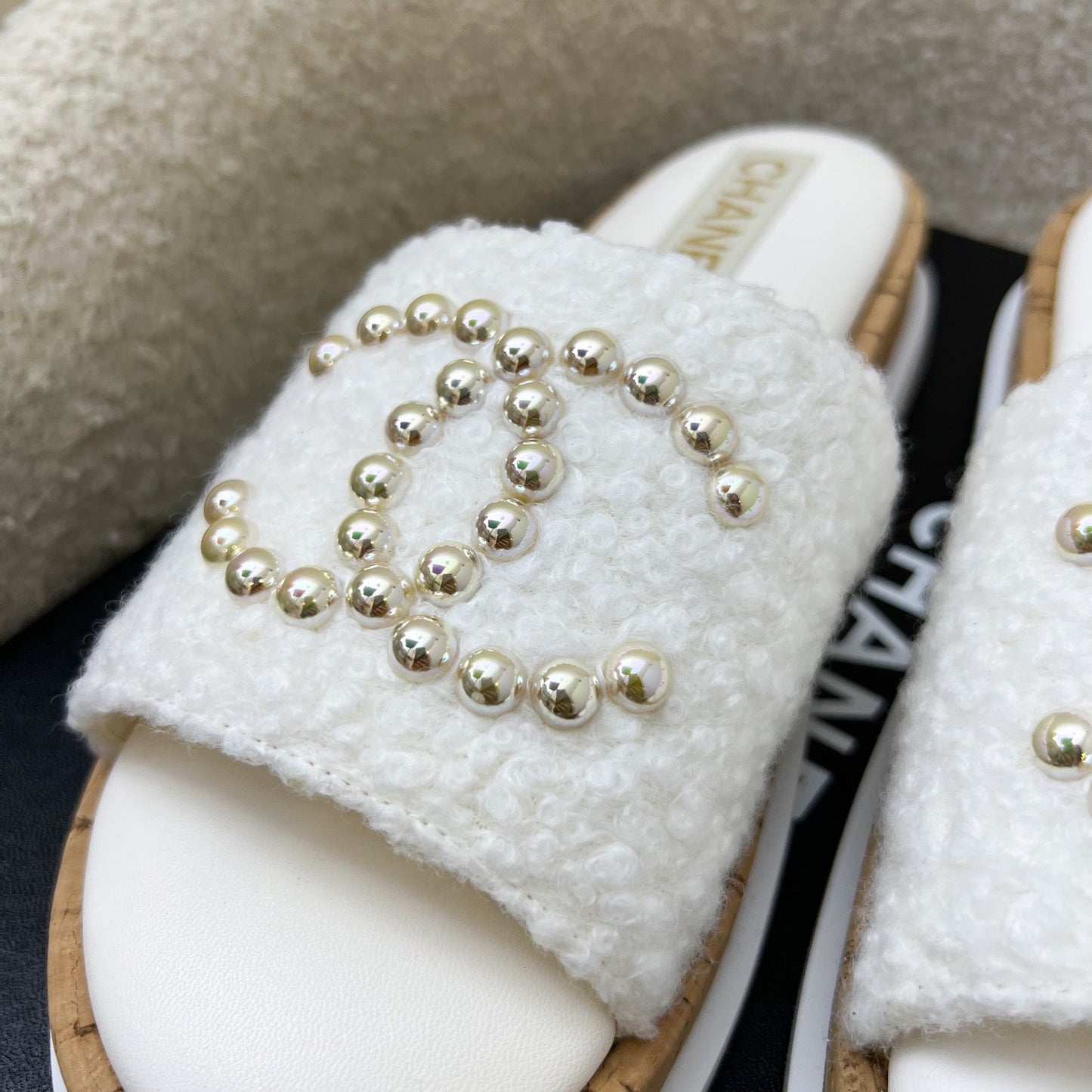 Chanel 24S Sandals in White Sz 37 (Model: G45575)