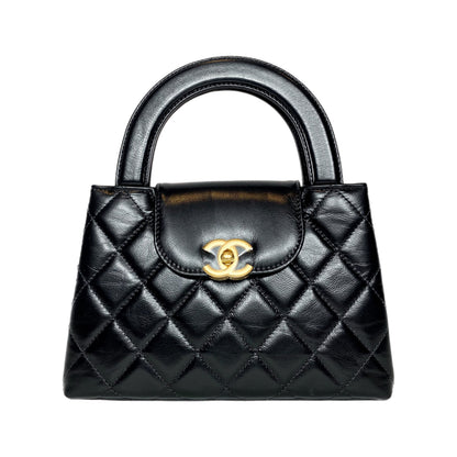 Chanel Black Nano Kelly Top Handle