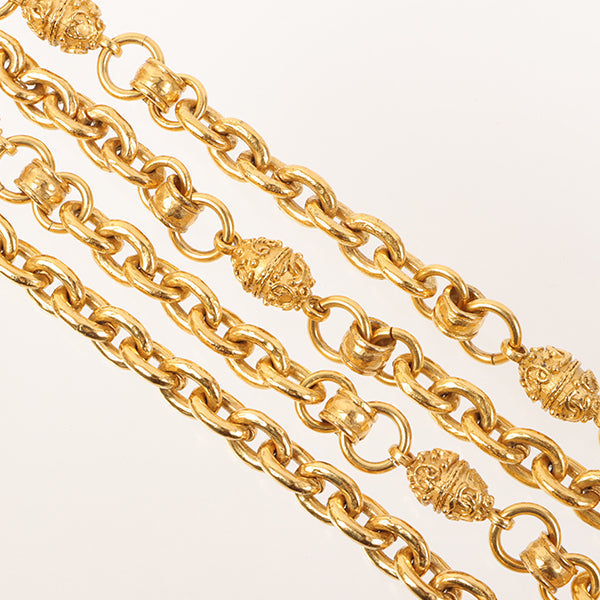 CHANEL 1994 Made Mini Cc Mark Design Chain Necklace