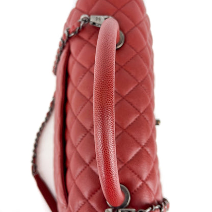 Medium Coco Handle Red Caviar RHW