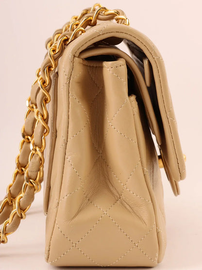 Chanel Around  Made Classic New Chain Bag Cm Beige