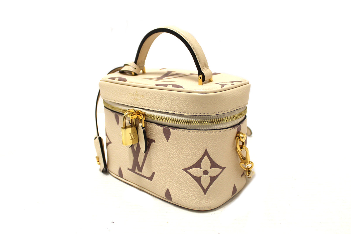Louis Vuitton Beige Empreinte Monogram Leather Giant Vanity PM Shoulder Bag