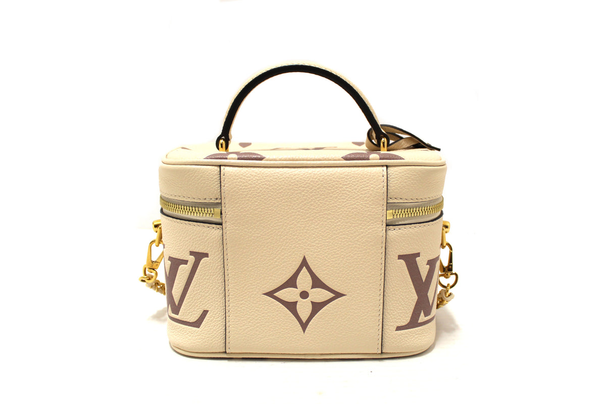Louis Vuitton Beige Empreinte Monogram Leather Giant Vanity PM Shoulder Bag