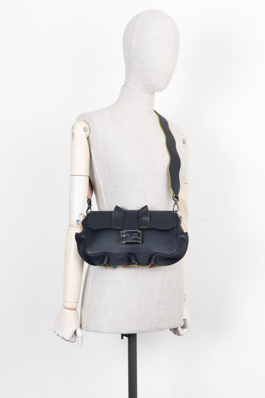 FENDI Wave Baguette Midnight Blue
