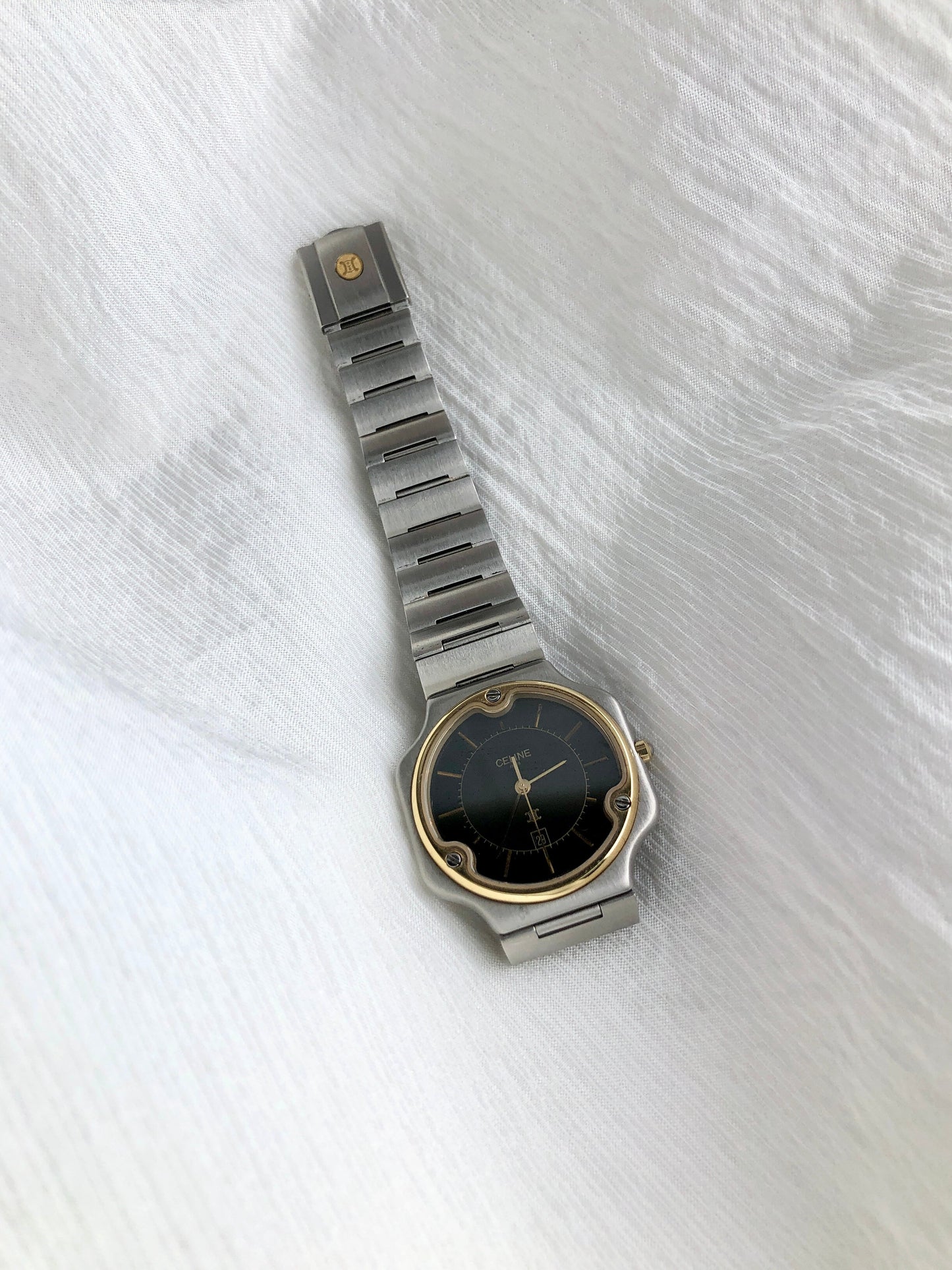 CELINE Triomphe Watch Silver Vintage z8xn8h
