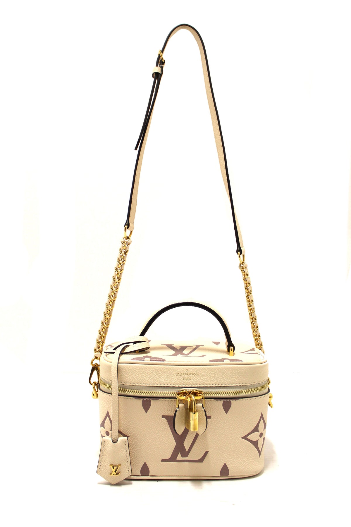 Louis Vuitton Beige Empreinte Monogram Leather Giant Vanity PM Shoulder Bag