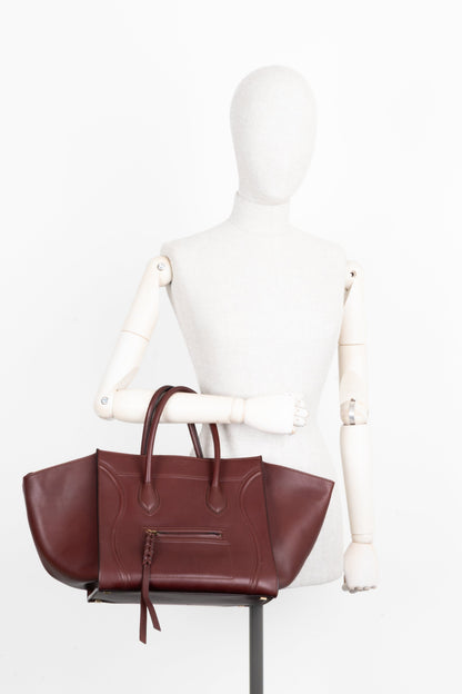 CÉLINE Phantom Luggage Mini Burgundy