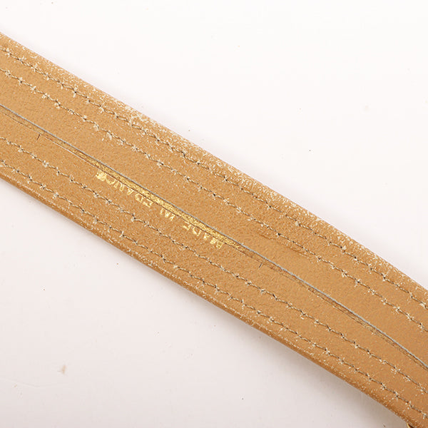 Celine Logo Embossed Shoulder Bag Beige