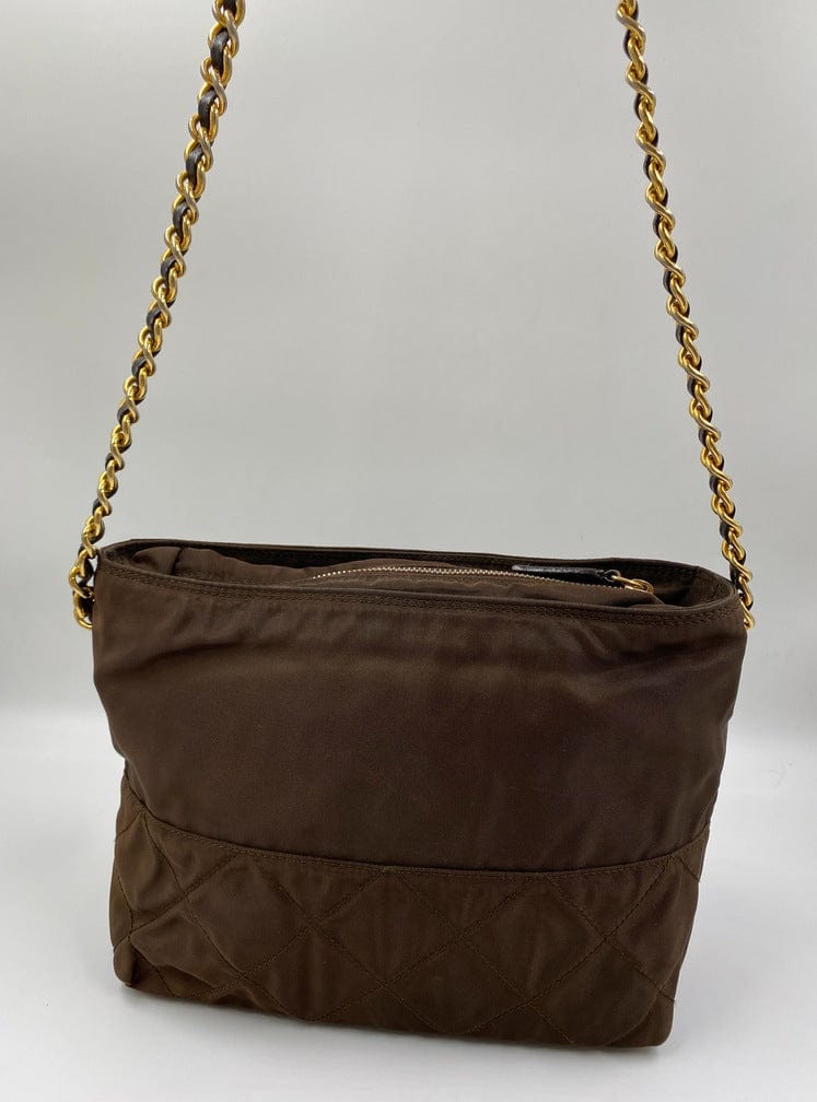 Prada Nylon Brown Crossbody Bag