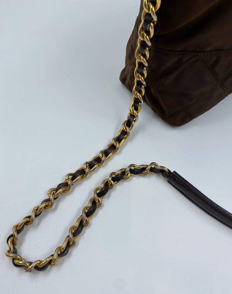 Prada Nylon Brown Crossbody Bag