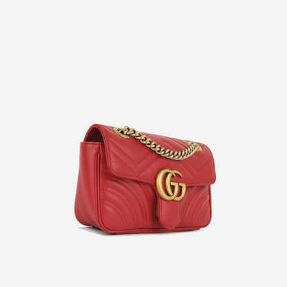 Mini Marmont - Red Calfskin