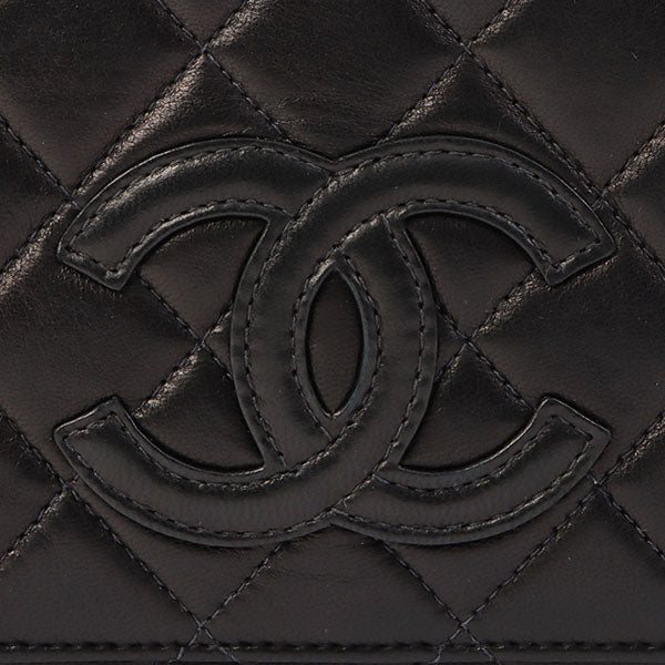 Chanel Around 2000 Made Cc Mark Stitch Top Handle Bag Mini Black