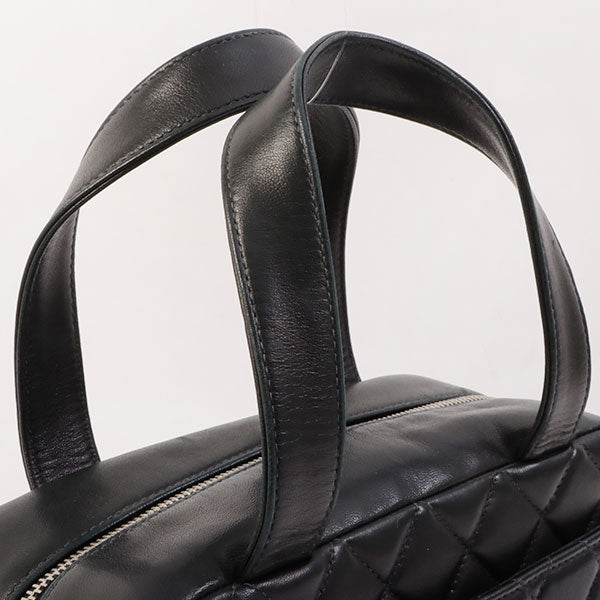 Chanel Around 2000 Made Cc Mark Stitch Top Handle Bag Mini Black