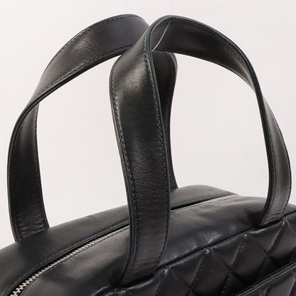 Chanel Around 2000 Made Cc Mark Stitch Top Handle Bag Mini Black