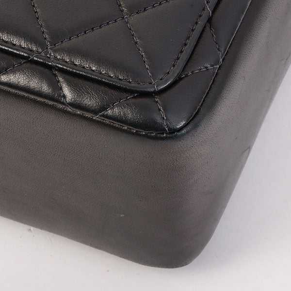 Chanel Around 2000 Made Cc Mark Stitch Top Handle Bag Mini Black