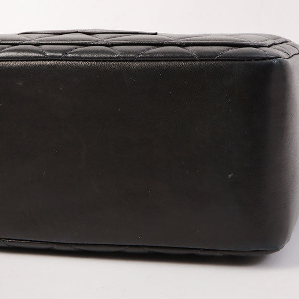 Chanel Around 2000 Made Cc Mark Stitch Top Handle Bag Mini Black