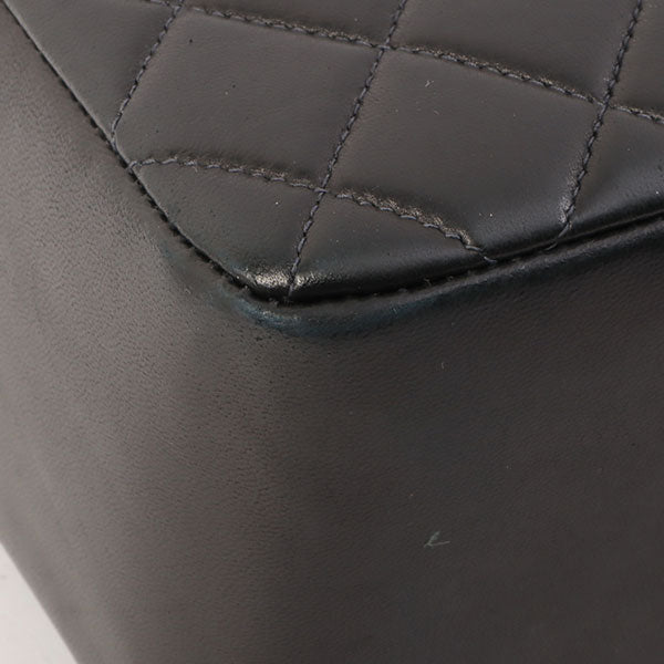 Chanel Around 2000 Made Cc Mark Stitch Top Handle Bag Mini Black