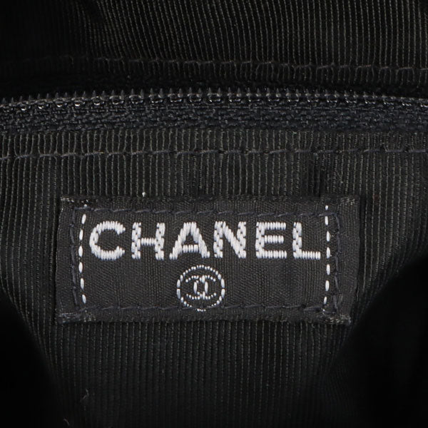 Chanel Around 2000 Made Cc Mark Stitch Top Handle Bag Mini Black