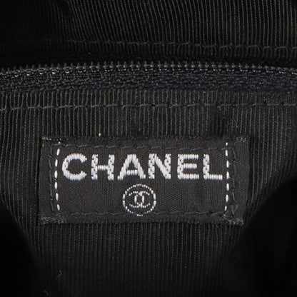 Chanel Around 2000 Made Cc Mark Stitch Top Handle Bag Mini Black