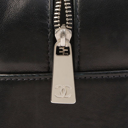 Chanel Around 2000 Made Cc Mark Stitch Top Handle Bag Mini Black