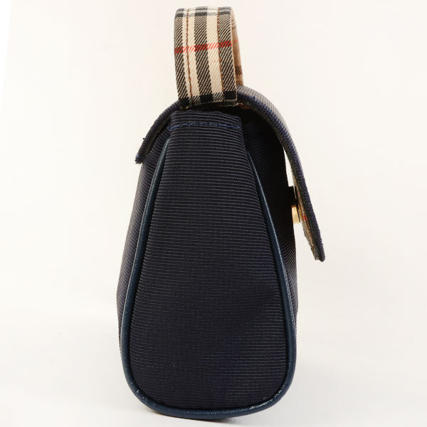 Burberry Nova Check Pattern Handle Mini Bag Beige/Navy