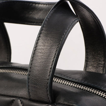 Chanel Around 2000 Made Cc Mark Stitch Top Handle Bag Mini Black