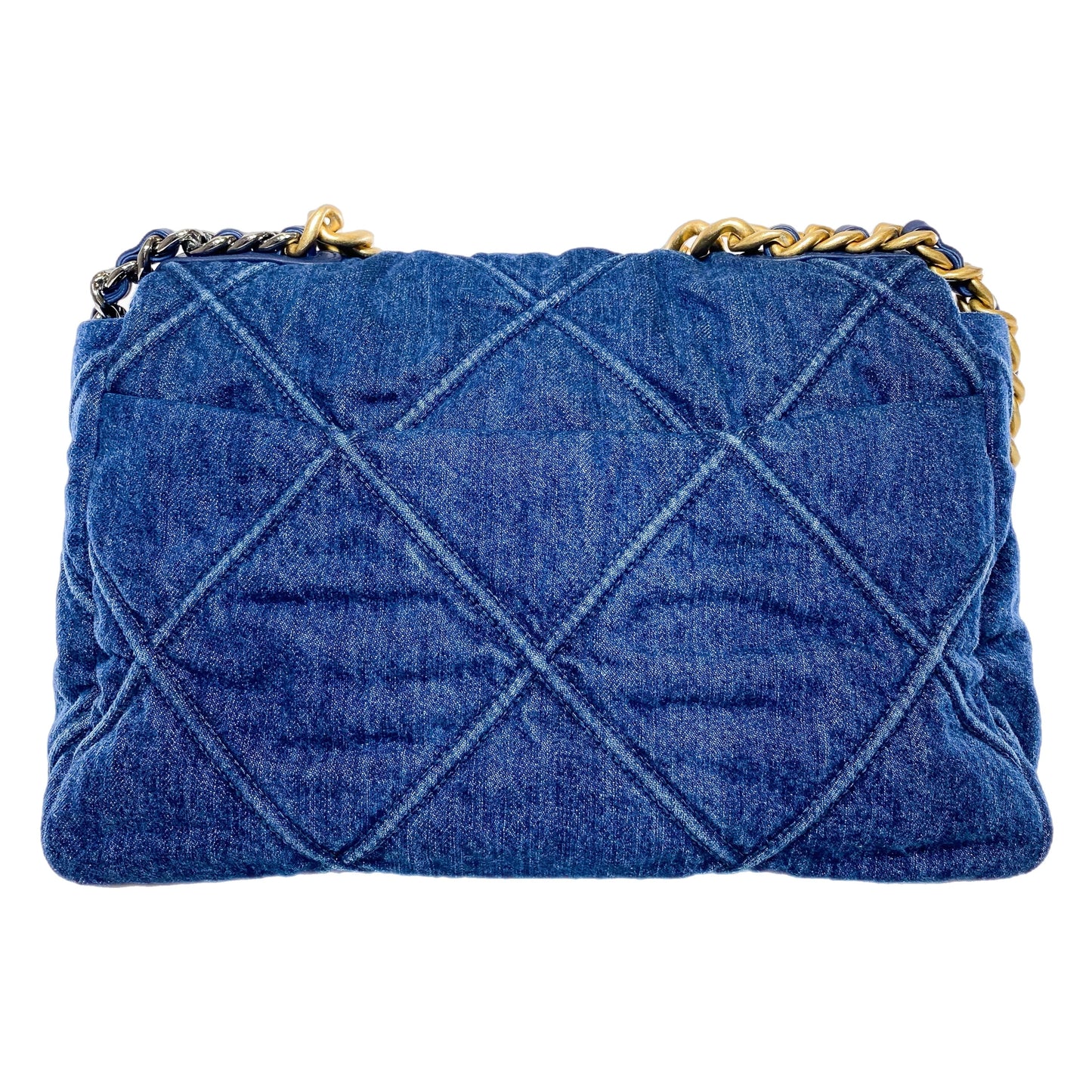 Chanel 19 Large Dark Denim Flap Bag
