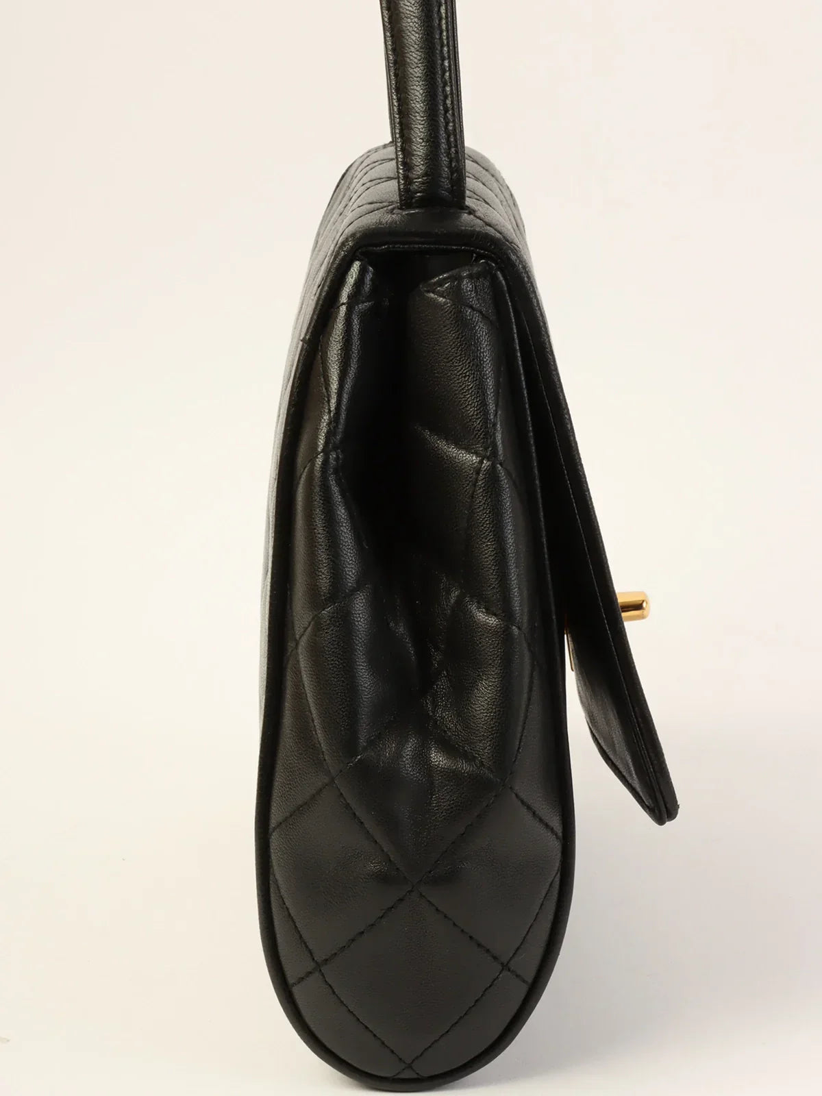 Chanel Around  Made Turn-Lock Top Handle Bag Black