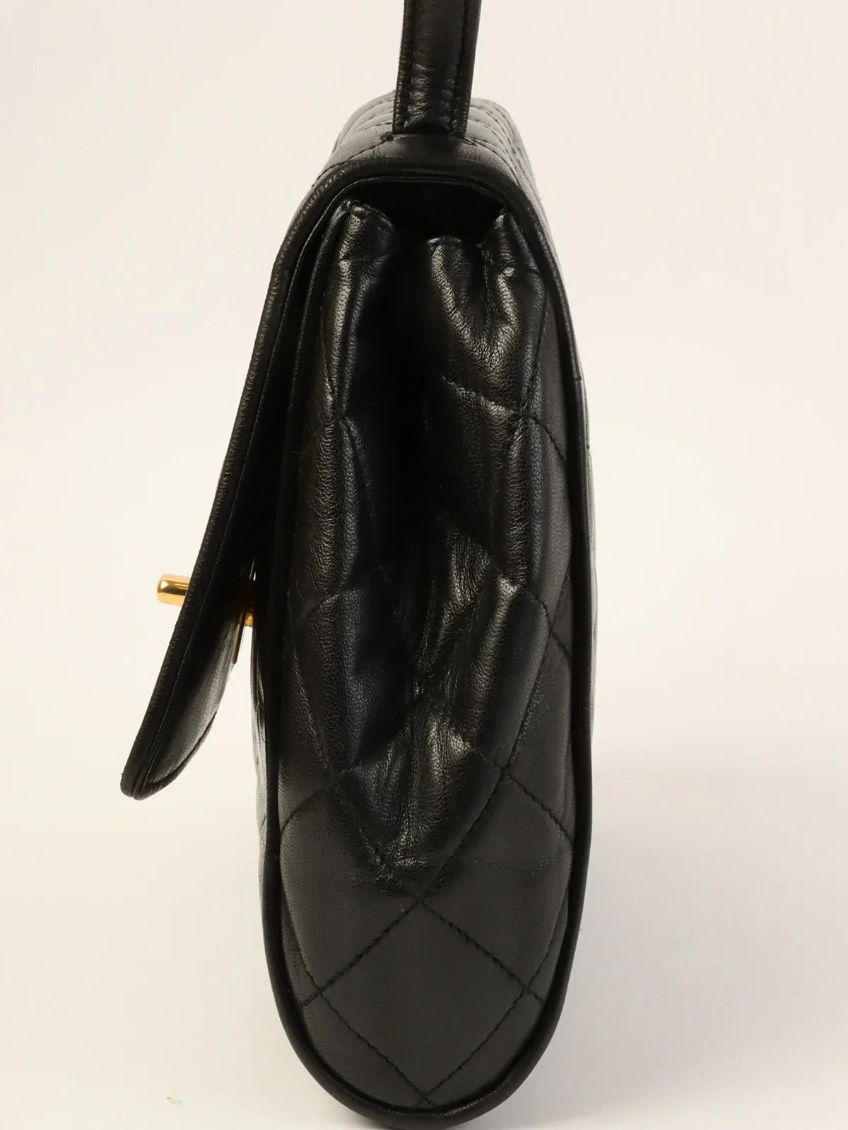 Chanel Around  Made Turn-Lock Top Handle Bag Black