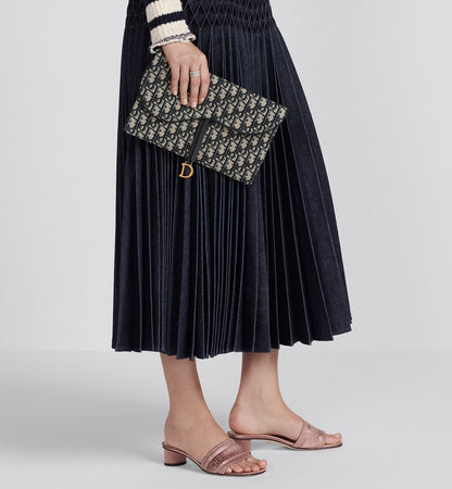 DIOR SADDLE POUCH Oblique Jacquard