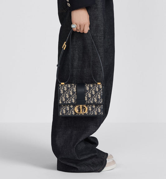 DIOR SMALL 30 MONTAIGNE BAG Oblique Jacquard