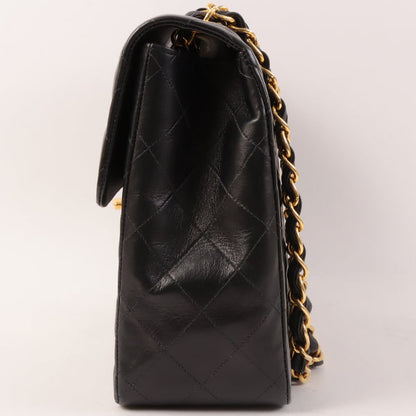 CHANEL Around 1992 Made Classic Flap Chain Bag Maxi Black