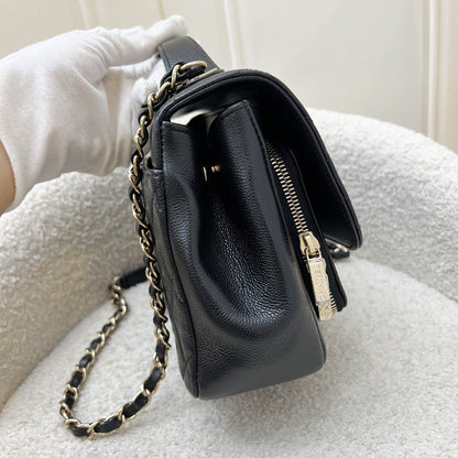 Chanel Medium Business Affinity Flap in Black Caviar and LGHW (Model: A93607)