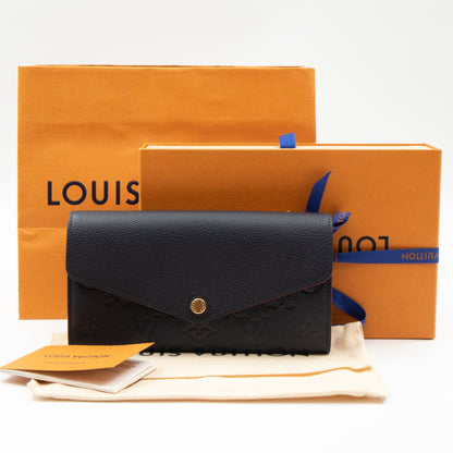 Louis-vuitton Sarah Wallet Monogram Empreinte Marine Rouge
