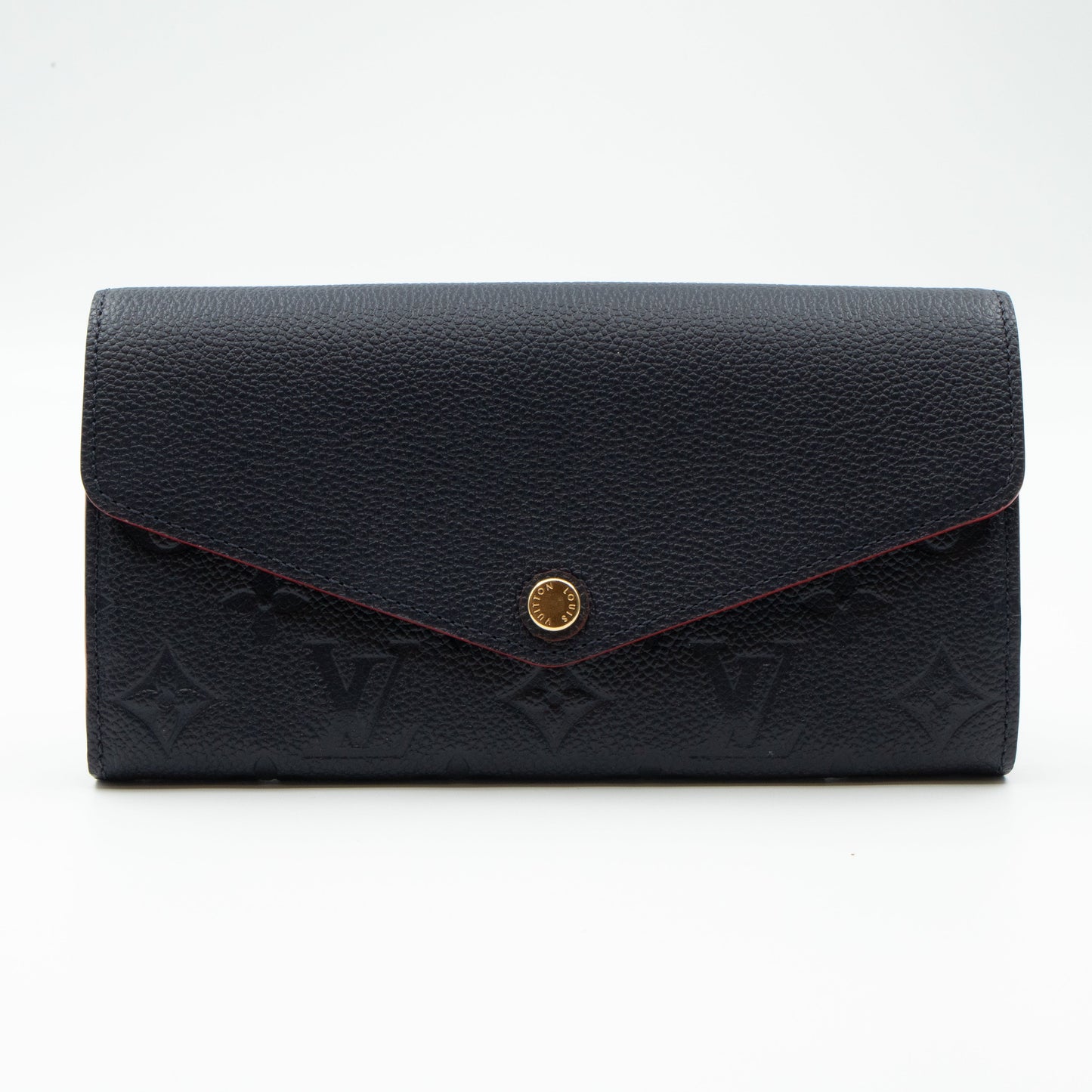 Louis-vuitton Sarah Wallet Monogram Empreinte Marine Rouge