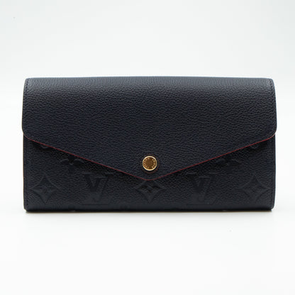 Louis-vuitton Sarah Wallet Monogram Empreinte Marine Rouge