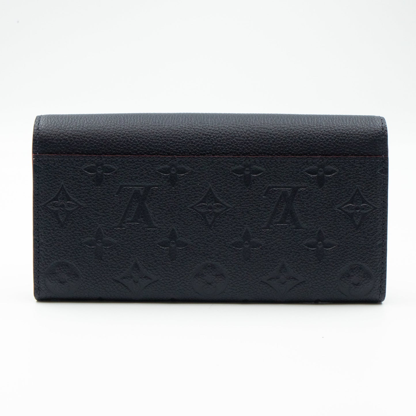 Louis-vuitton Sarah Wallet Monogram Empreinte Marine Rouge