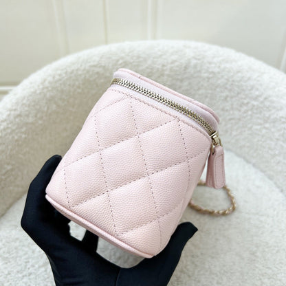 Chanel Classic Small Vanity in 22S Light Pink Caviar and LGHW