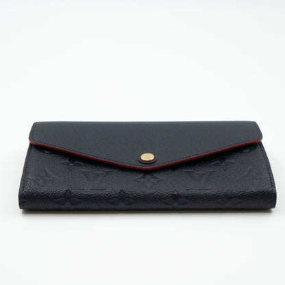 Louis-vuitton Sarah Wallet Monogram Empreinte Marine Rouge
