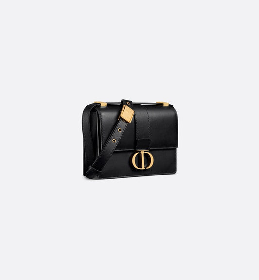 DIOR SMALL 30 MONTAIGNE BAG Black Calfskin
