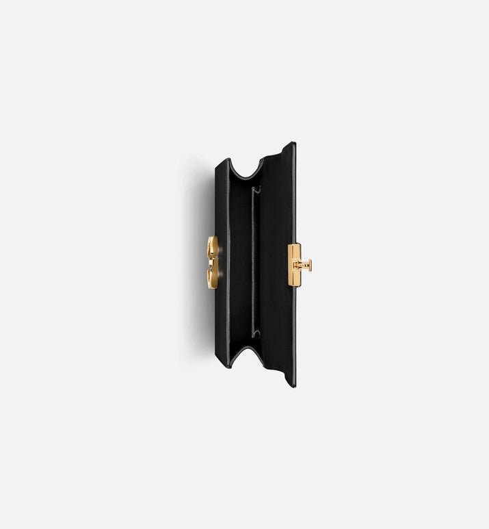 DIOR SMALL 30 MONTAIGNE BAG Black Calfskin
