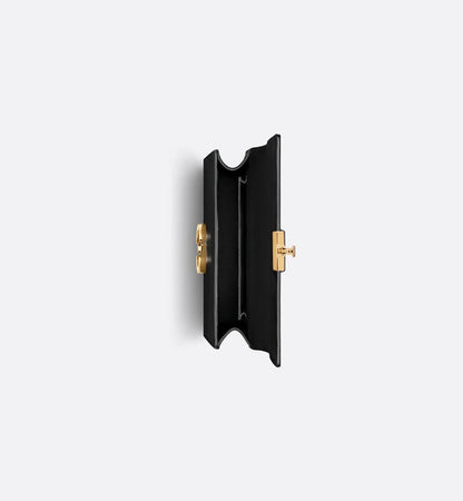 DIOR SMALL 30 MONTAIGNE BAG Black Calfskin