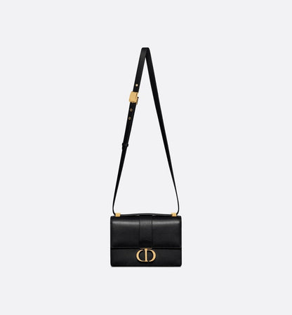 DIOR SMALL 30 MONTAIGNE BAG Black Calfskin