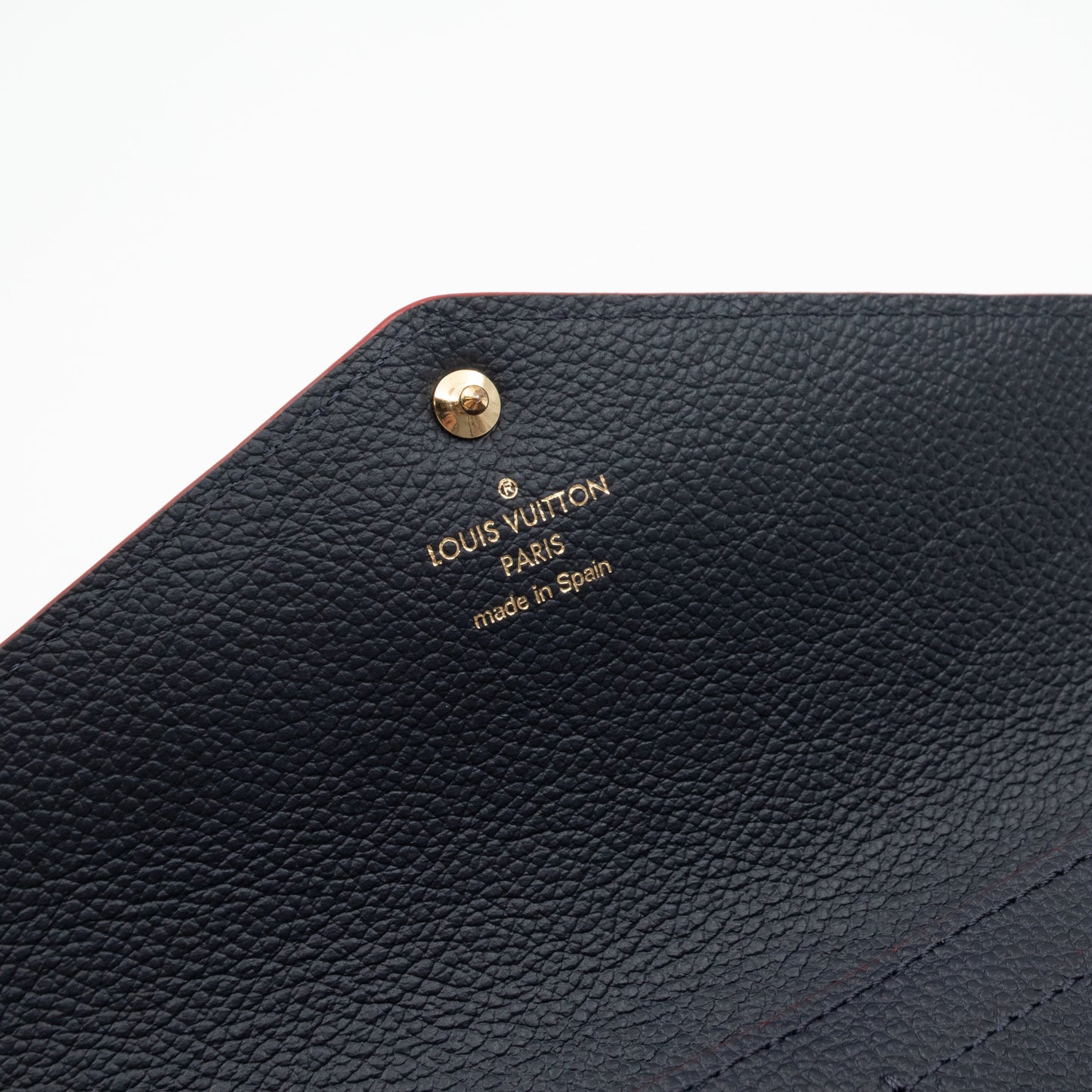 Louis-vuitton Sarah Wallet Monogram Empreinte Marine Rouge