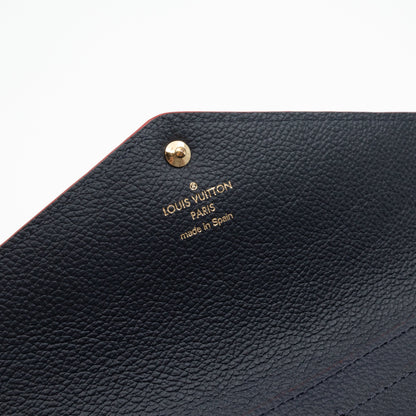 Louis-vuitton Sarah Wallet Monogram Empreinte Marine Rouge