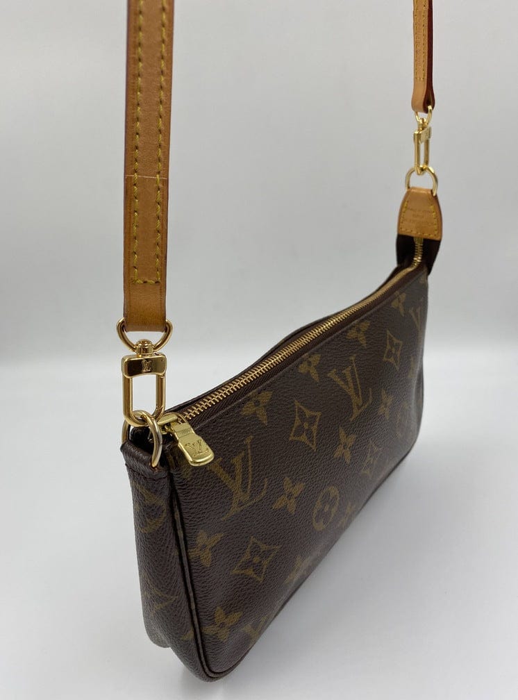 Louis Vuitton Pochette with shoulder strap and crossbody.