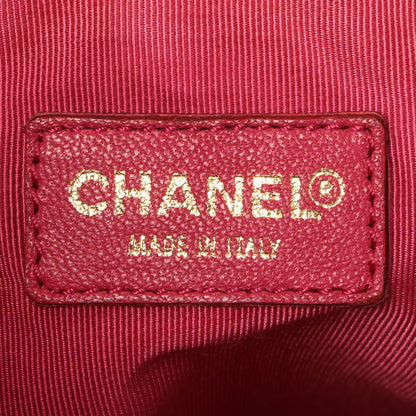 CHANEL Around 2000 Made Caviar Skin Wild Stitch Cc Mark Tote Bag Rose Pink