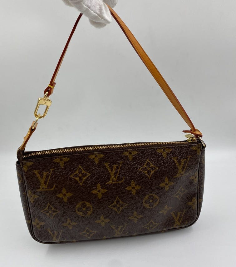 Louis Vuitton Pochette with shoulder strap and crossbody.