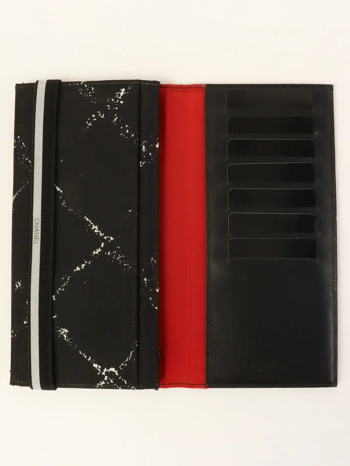 Chanel Around  Made Travel Nylon Long Wallet Black
