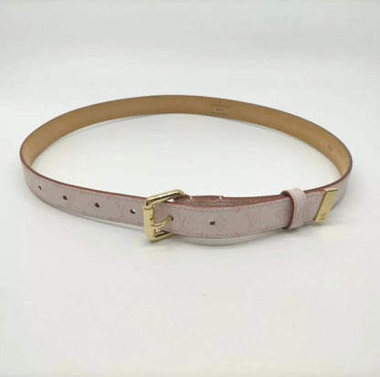 Louis Vuitton Ceinture Cherry Blossom Belt Goldtone Buckle
